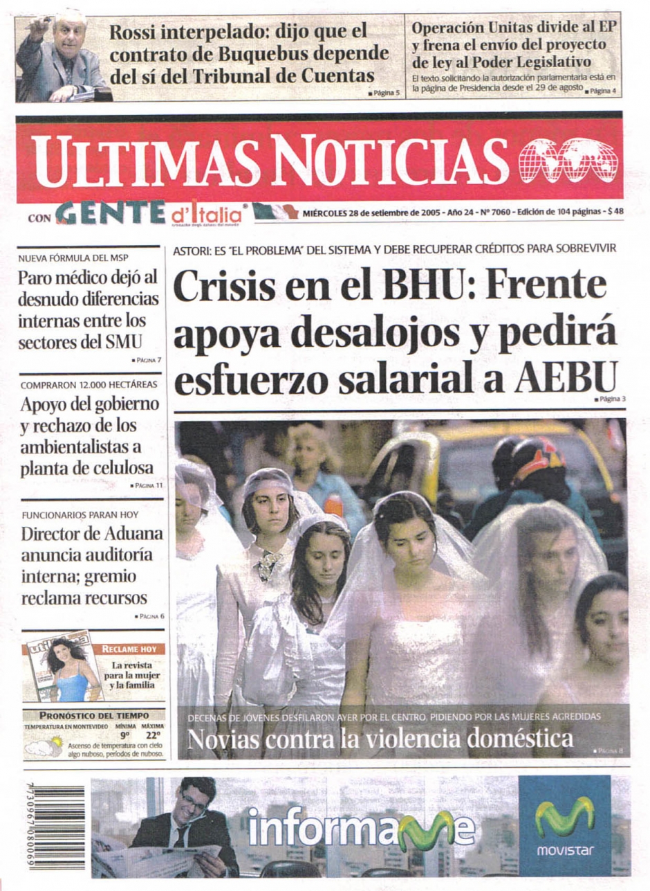 Ultimas Noticias – 2005 – Montevideo – Uruguai